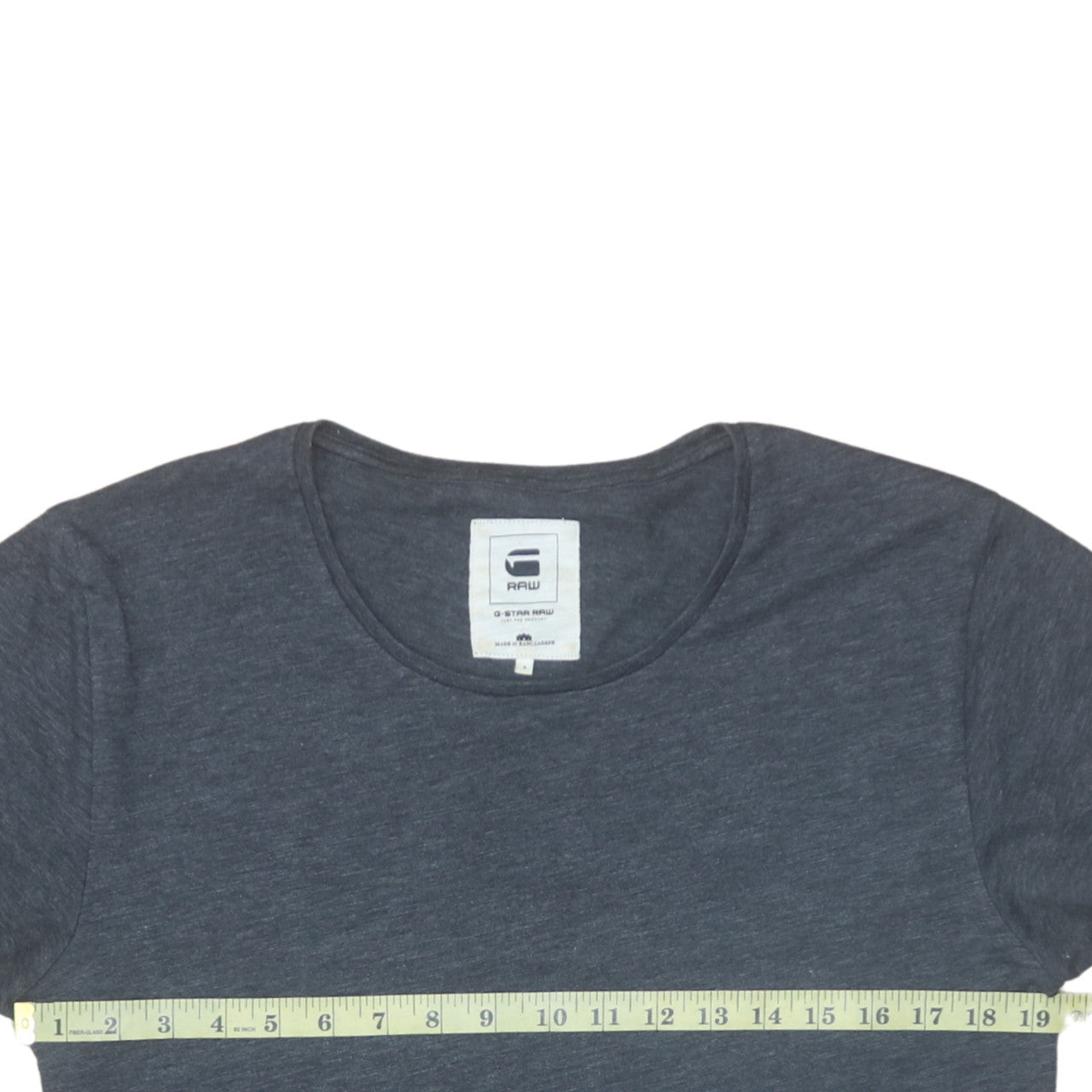 G-Star RAW Men’s Grey Cotton Crew Neck Short Sleeve T-Shirt S Regular