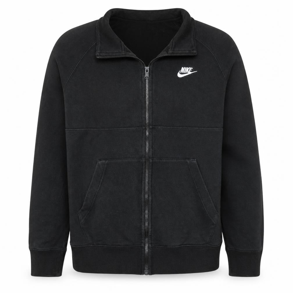 Nike Men's Black Medium Full Zip Fleece Track Jacket