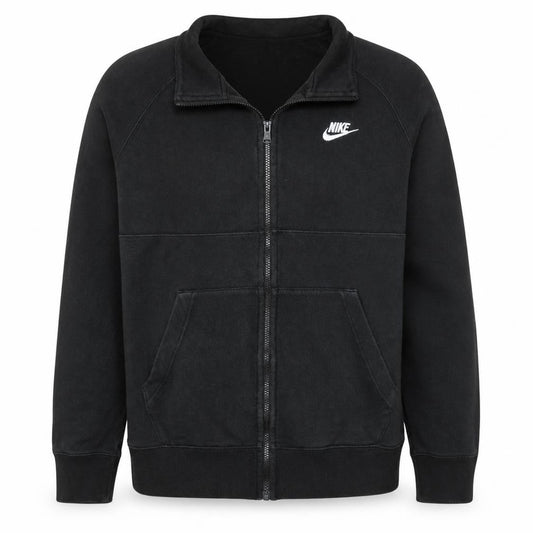 Nike Men's Black Medium Full Zip Fleece Track Jacket