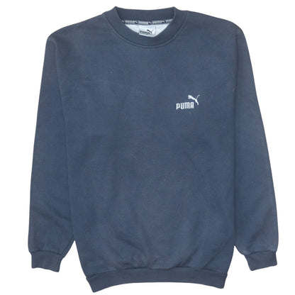Additional front view of Puma Men's Blue Regular Fit Crew Neck Sweatshirt, size S