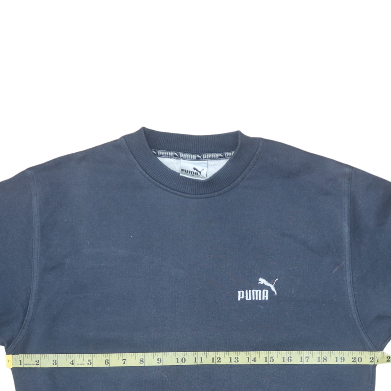 Puma Men's Blue Regular Fit Crew Neck Sweatshirt Size S