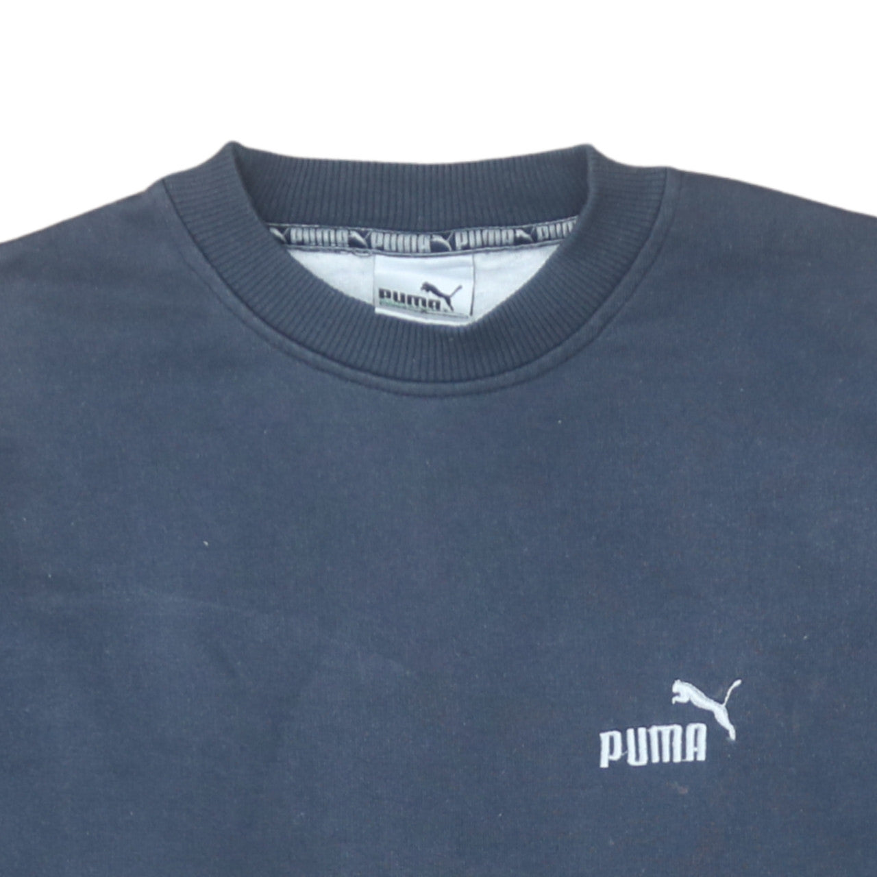 Puma Men's Blue Regular Fit Crew Neck Sweatshirt Size S