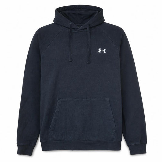 Under Armour Men's Black Pullover Hoodie Size L Loose Fit ColdGear