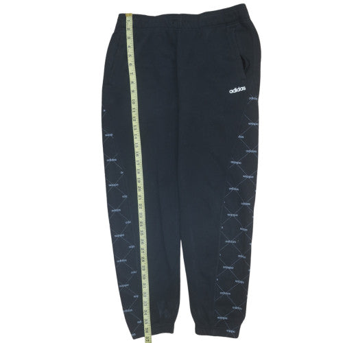 Adidas Womens Black Jogger Trousers Size M Regular Fit Sportswear