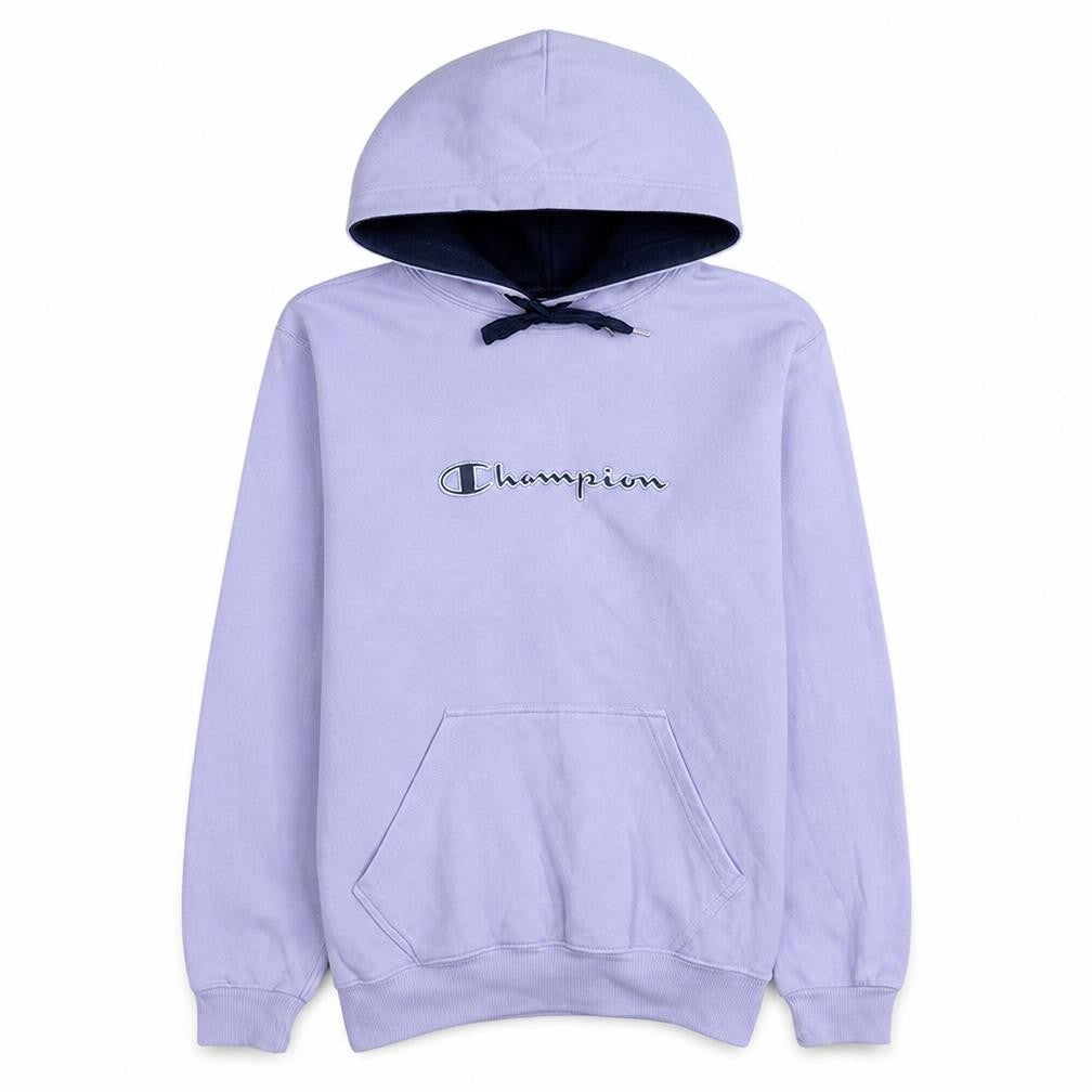 Champion Womens Lilac Pullover Hoodie Size S Cotton Blend Logo