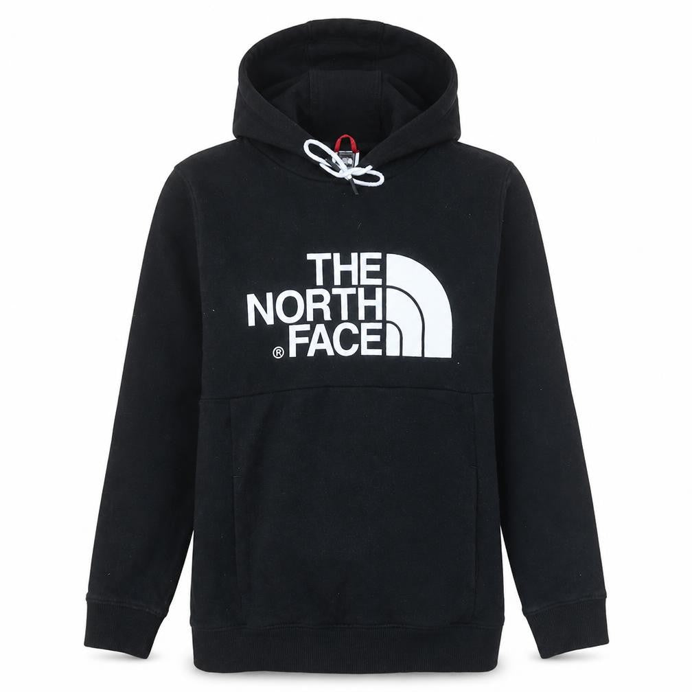 The North Face Womens Black Medium Pullover Hoodie Cotton Logo Sweatshirt