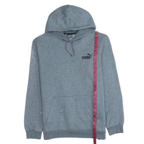 Puma Men’s Grey Pullover Hoodie M Regular Fit Sportswear