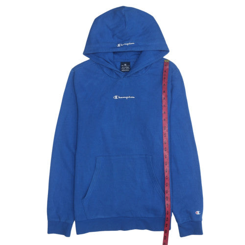 Champion Boys Blue Pullover Hoodie 15-16 Years Classic Fleece Sweatshirt