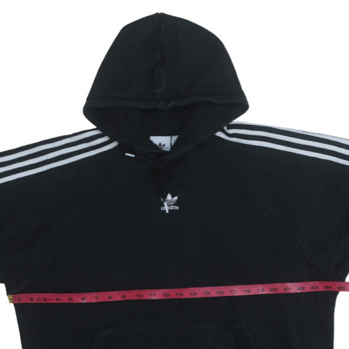 adidas Men's Black Pullover Hoodie L Sports Fleece Sweatshirt