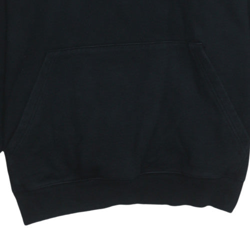 adidas Men's Black Pullover Hoodie L Sports Fleece Sweatshirt