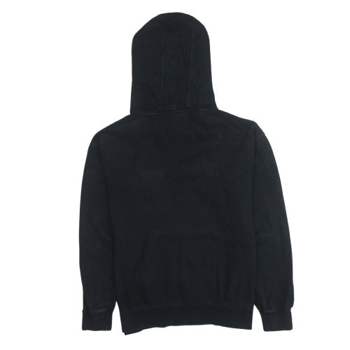 Champion Men's Black Pullover Hoodie Medium Logo Fleece Sweatshirt