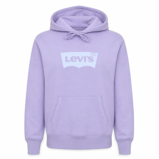 Levi's Women's Lilac Pullover Hoodie XS Logo Design Casual Cotton