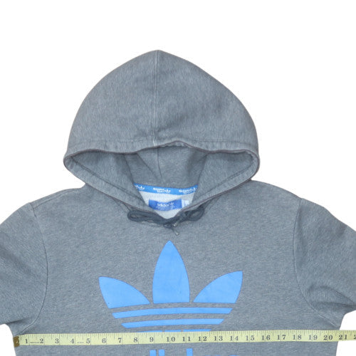 Adidas Men's Grey Pullover Hoodie M Sports Fleece Sweatshirt