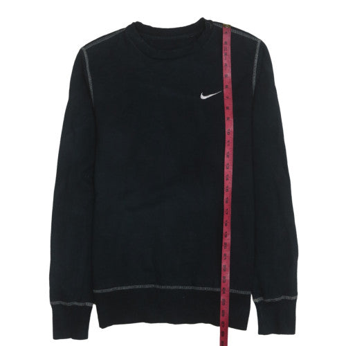 Nike Men's Black Cotton Crew Neck Pullover Sweatshirt M