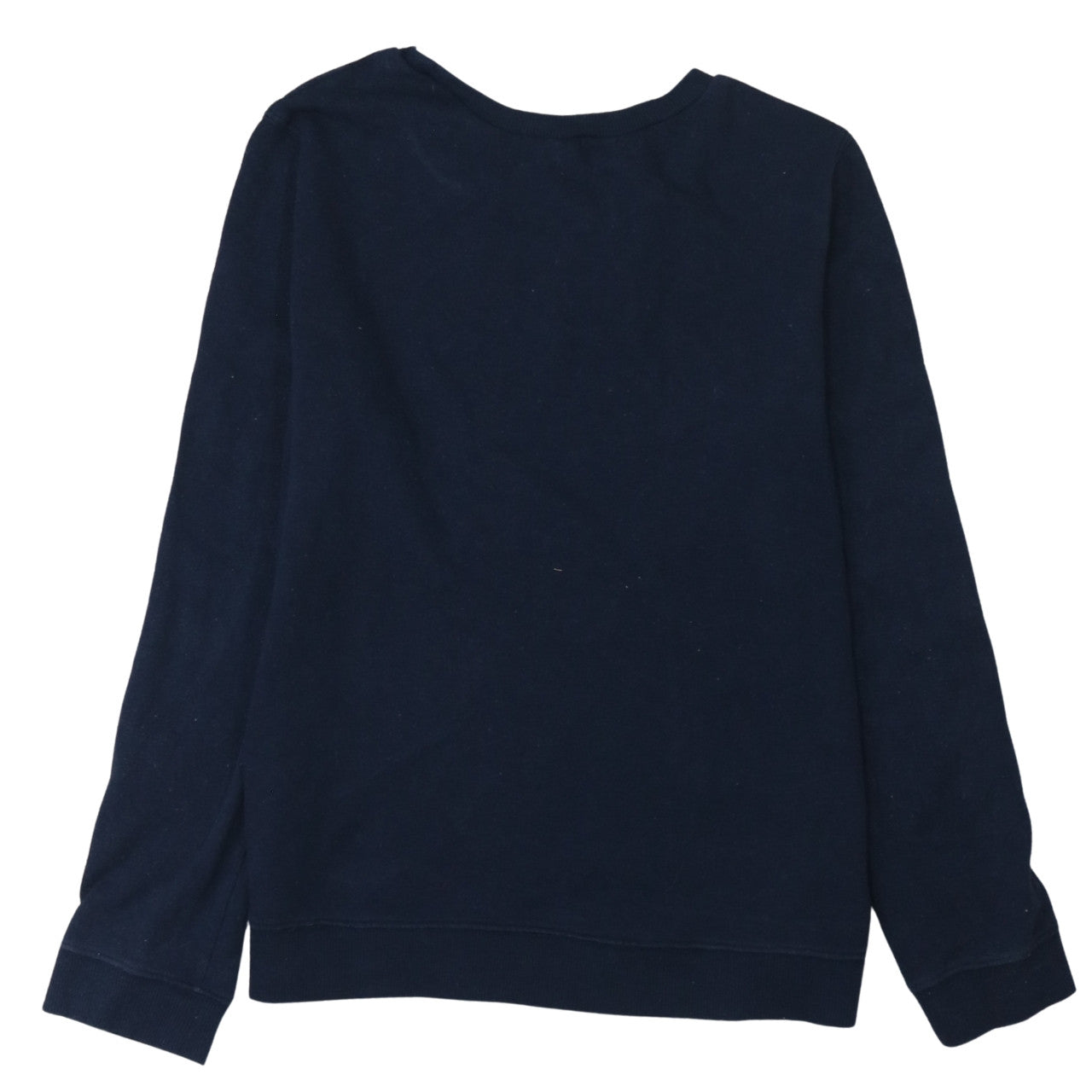 Calvin Klein Women Navy Blue Pullover Sweatshirt Size L Cotton Crew Neck