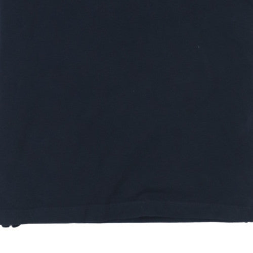 Stone Island Men's Navy Cotton Slim Fit Short Sleeve Polo Shirt Size S