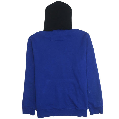 Calvin Klein Jeans Men's Blue Pullover Hoodie M Logo Design