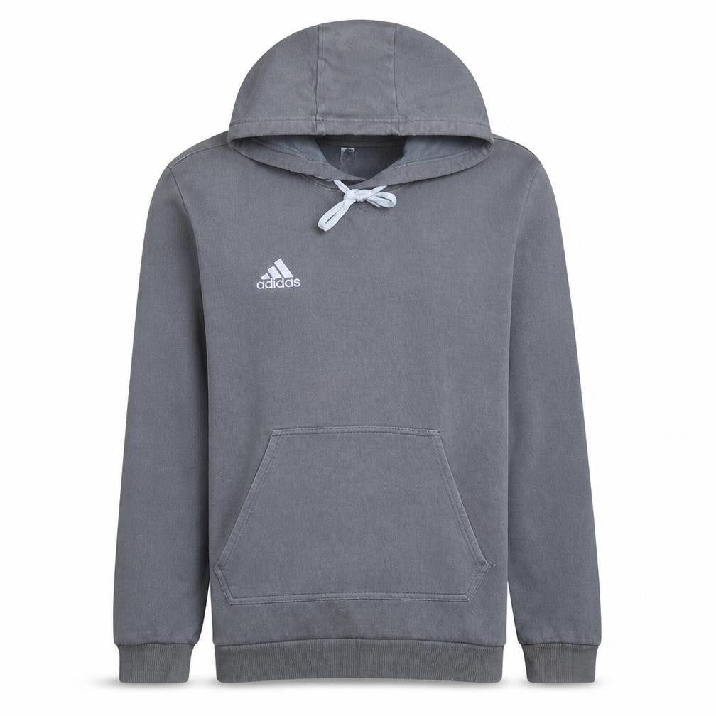 Adidas Men's Grey Pullover Hoodie M Sports Fleece Sweatshirt