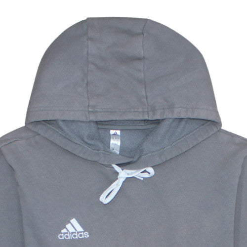 Adidas Men's Grey Pullover Hoodie M Sports Fleece Sweatshirt