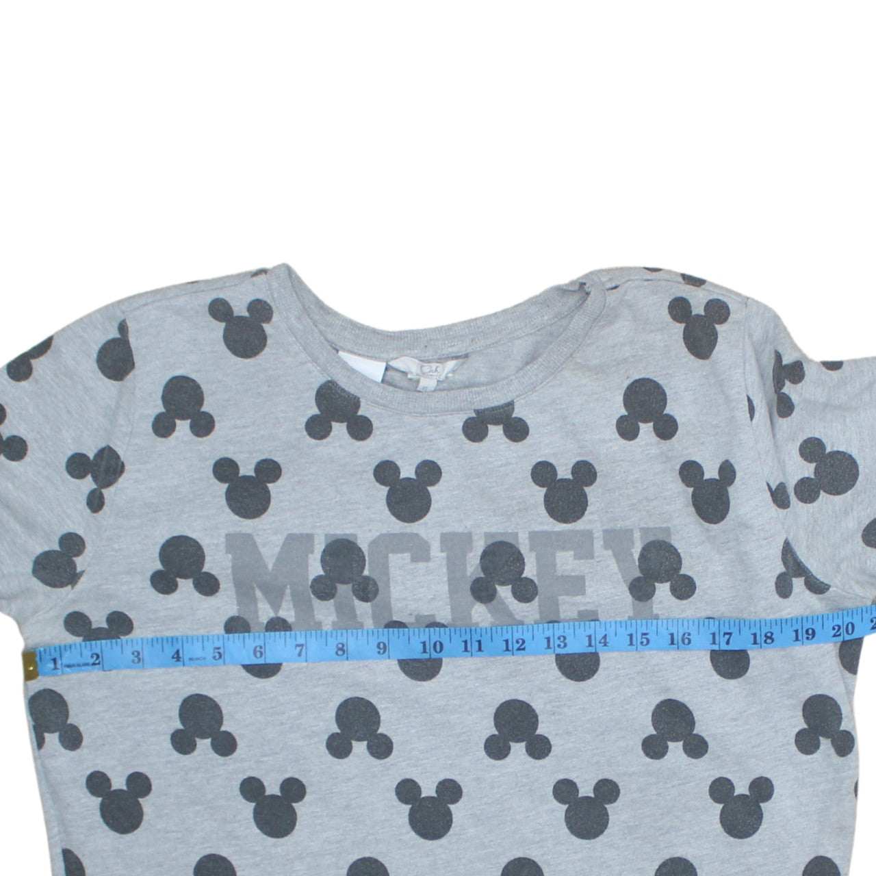 Disney Women Grey Mickey Mouse Print Pullover Sweatshirt XL