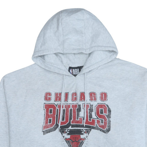 Primark NBA Chicago Bulls Grey Hoodie Womens L Pullover Cotton Blend