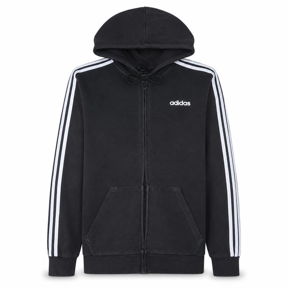 Adidas Men's Black Full Zip Hoodie Medium Sportswear