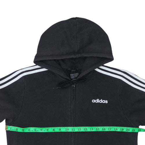 Adidas Men's Black Full Zip Hoodie Medium Sportswear