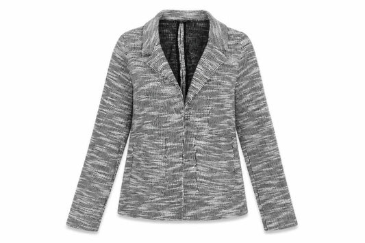 Topshop Petite Grey Knit Blazer Women's Size 4 Classic Style