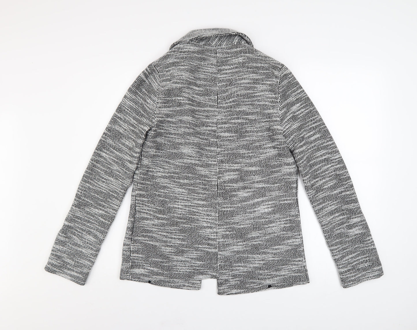 Topshop Petite Grey Knit Blazer Women's Size 4 Classic Style