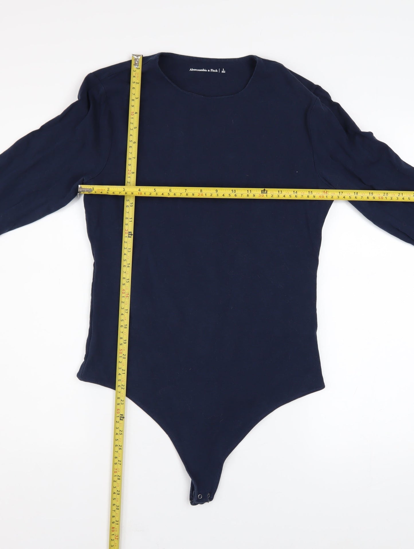 Abercrombie & Fitch Women's Blue Long Sleeve Bodysuit Size L
