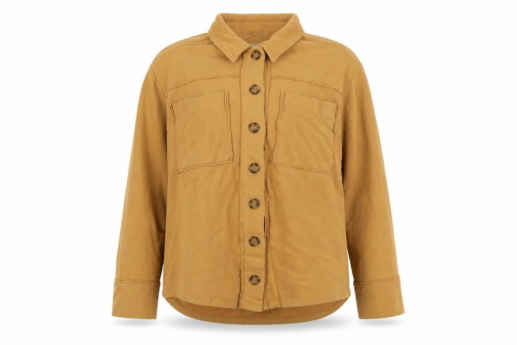 Kensie Jeans Women’s Brown Cotton Button Up Basic Jacket XL