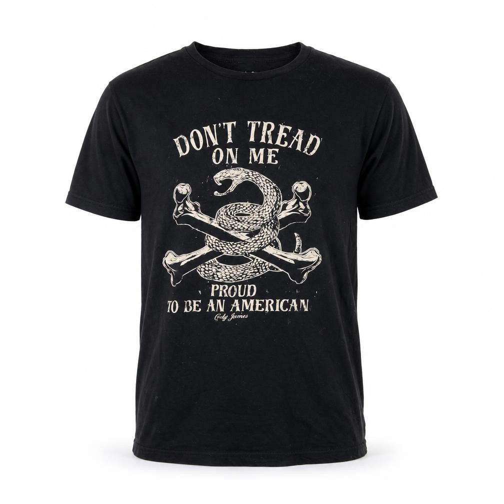 Cody James Men's Black Graphic T-Shirt Medium Crew Neck Cotton