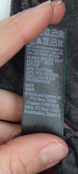 Marks and Spencer Women Grey Star Pullover Sweatshirt XL Cotton Blend