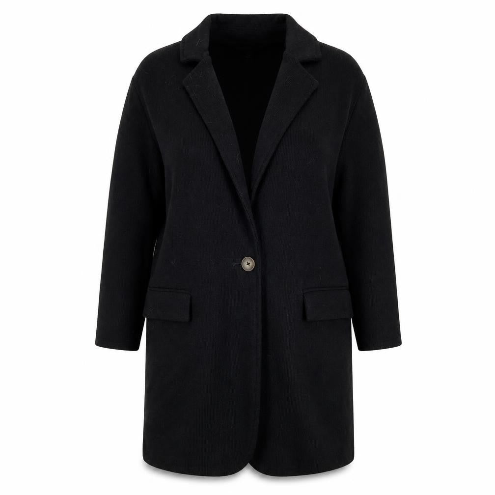 Next Women Black Coatigan UK 10 Regular Fit Mid-Length Classic
