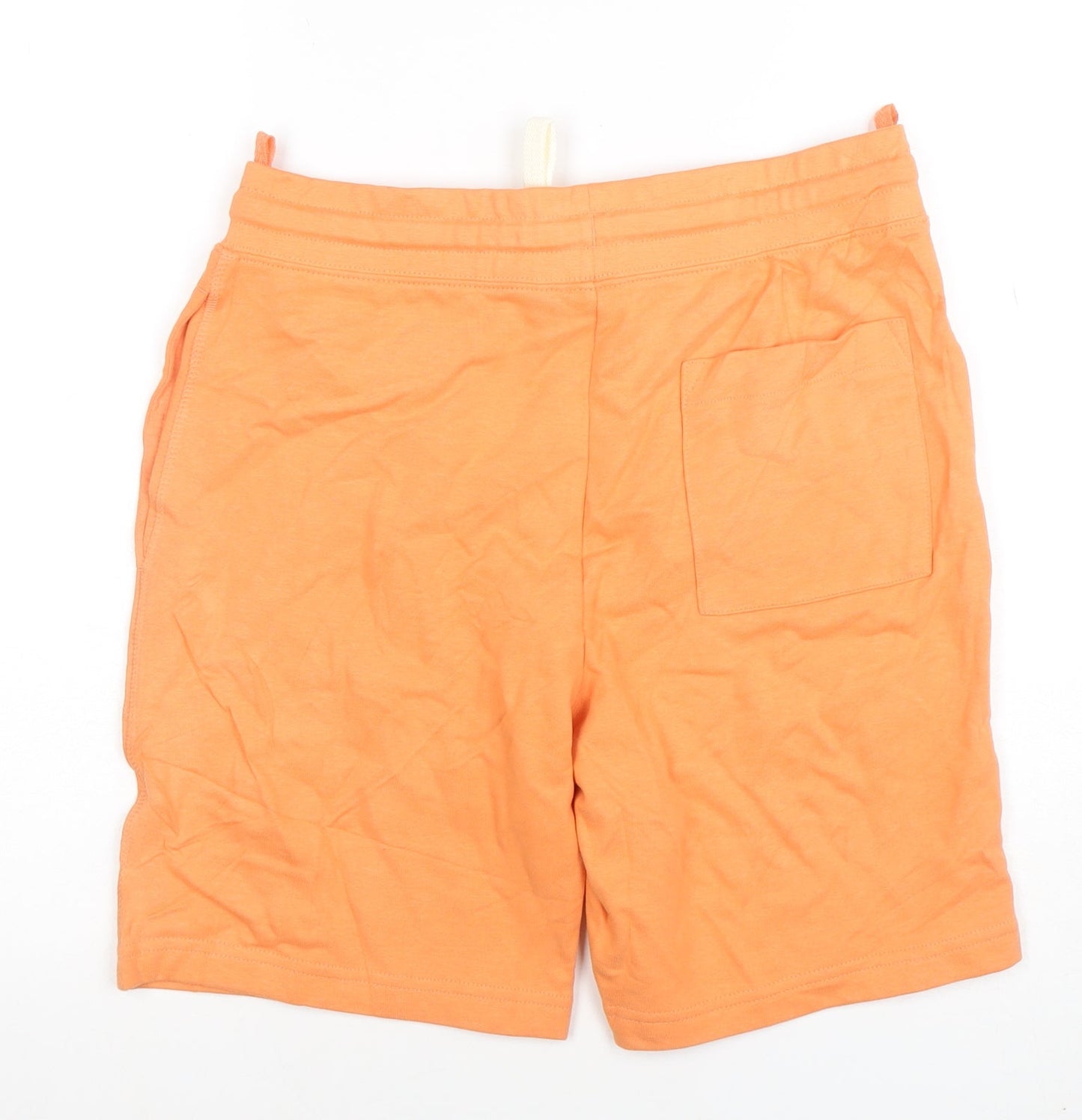 Marks and Spencer Men’s Orange Sweat Shorts S Drawstring Casual