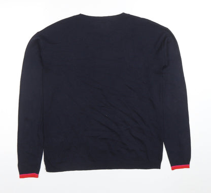 Next Women's Blue LOVE Jumper Size 8 Crew Neck Pullover