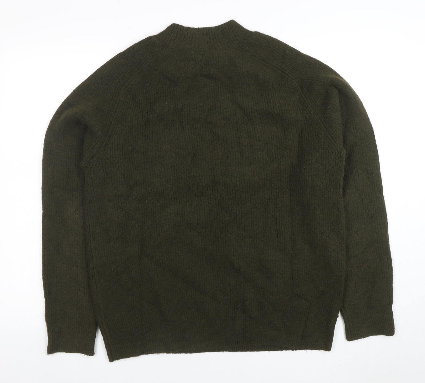 Marks and Spencer Women’s Green Wool Blend Crew Neck Jumper L