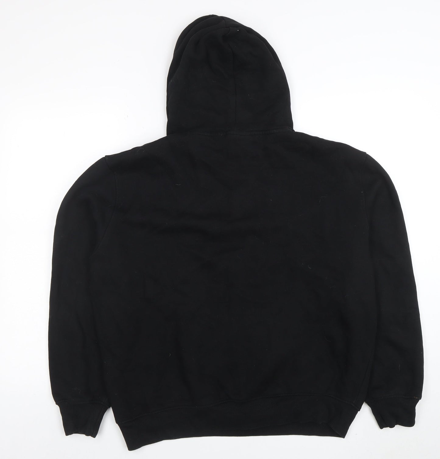 Closure London Men’s Black Pullover Hoodie L Graphic Logo Fleece