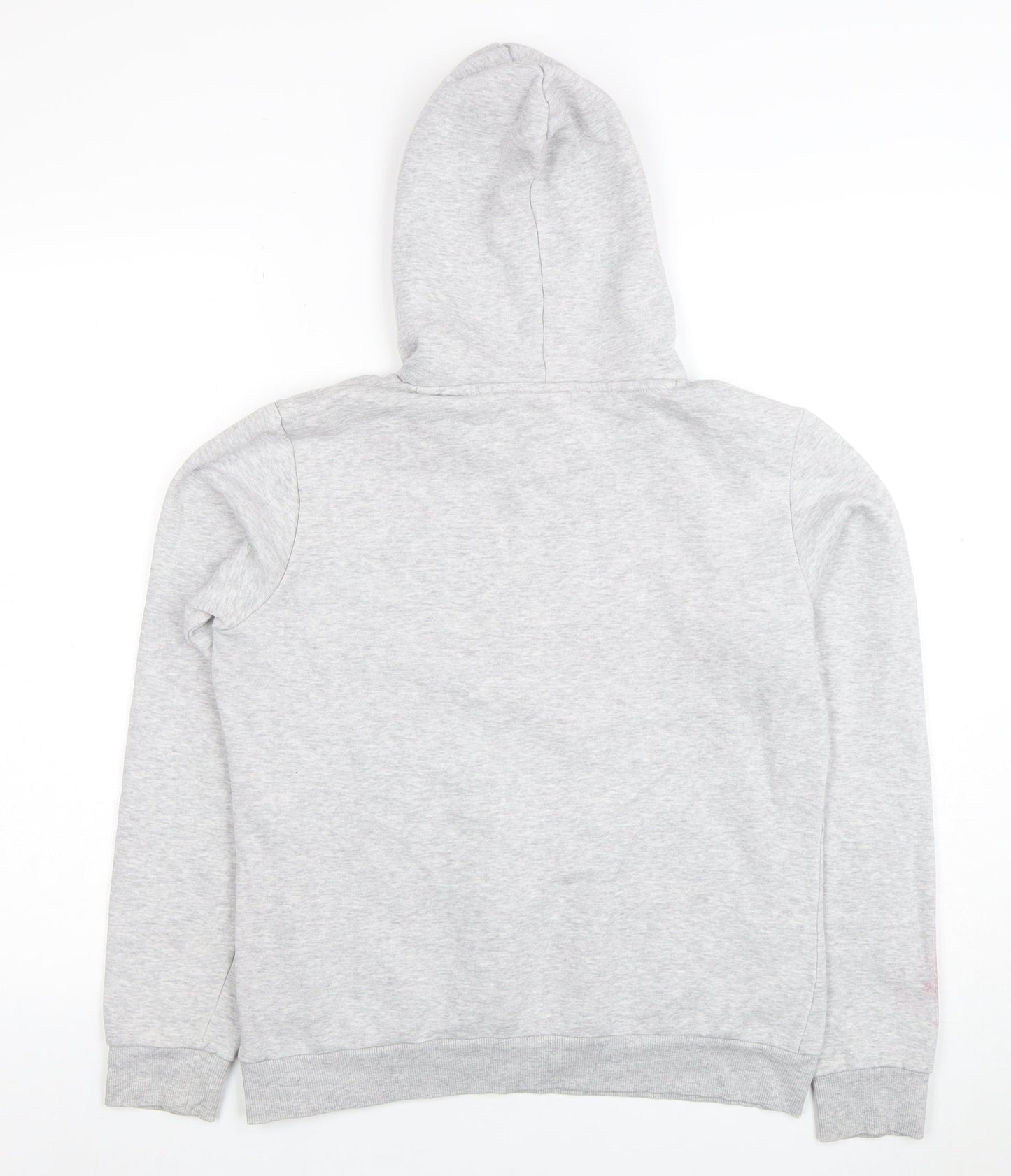 Puma Women’s Grey Pullover Hoodie Size 12 Classic Logo Hooded Sweatshirt