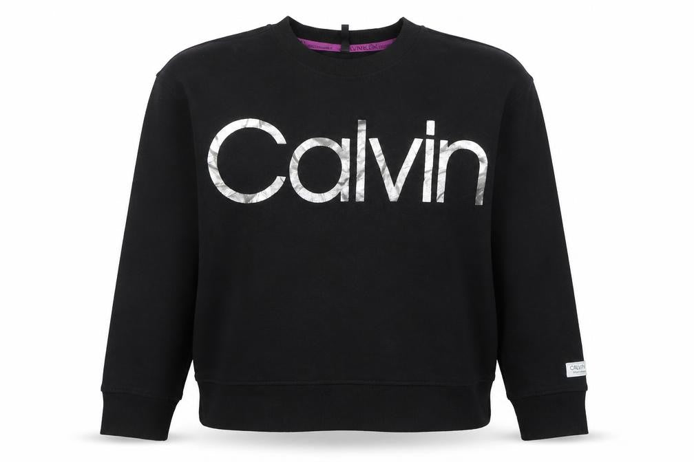 Calvin Klein Performance Women Black Medium Logo Pullover Sweatshirt