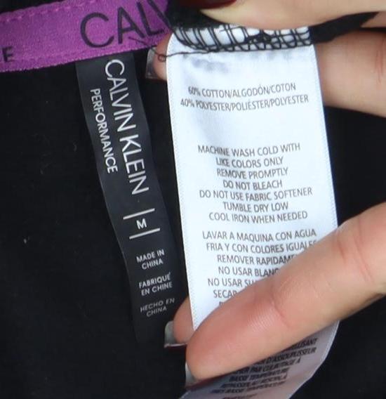 Calvin Klein Performance Women Black Medium Logo Pullover Sweatshirt