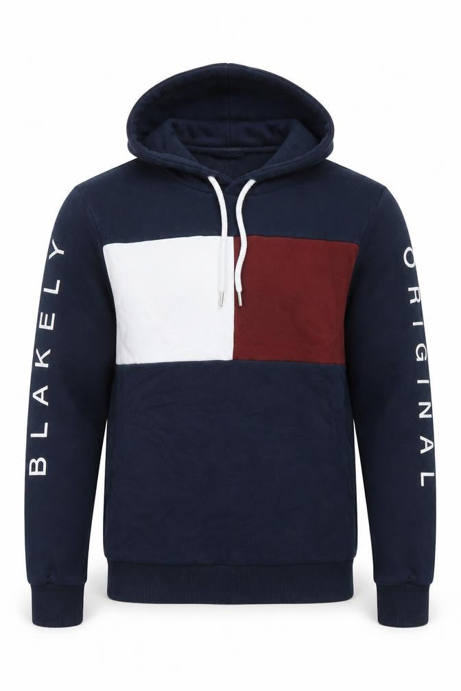 Blakely Original Men’s Blue XS Pullover Hoodie with Logo