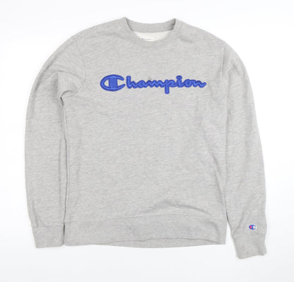 Champion Men’s Grey Small Crew Neck Pullover Sweatshirt