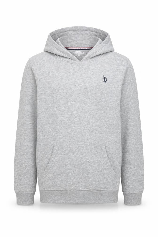 U.S. Polo Assn. Boys Grey Pullover Hoodie 14-15 Years Cotton Blend