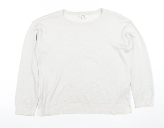 Marks and Spencer Women's Ivory Knit Long Sleeve Top Size S