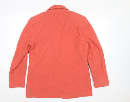Bill Blass Women's Pink Wool Shawl Lapel Blazer Size 12