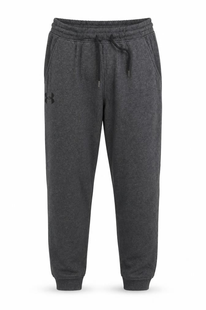 Under Armour Men's Grey Jogger Sweatpants L Fleece Athletic Trousers
