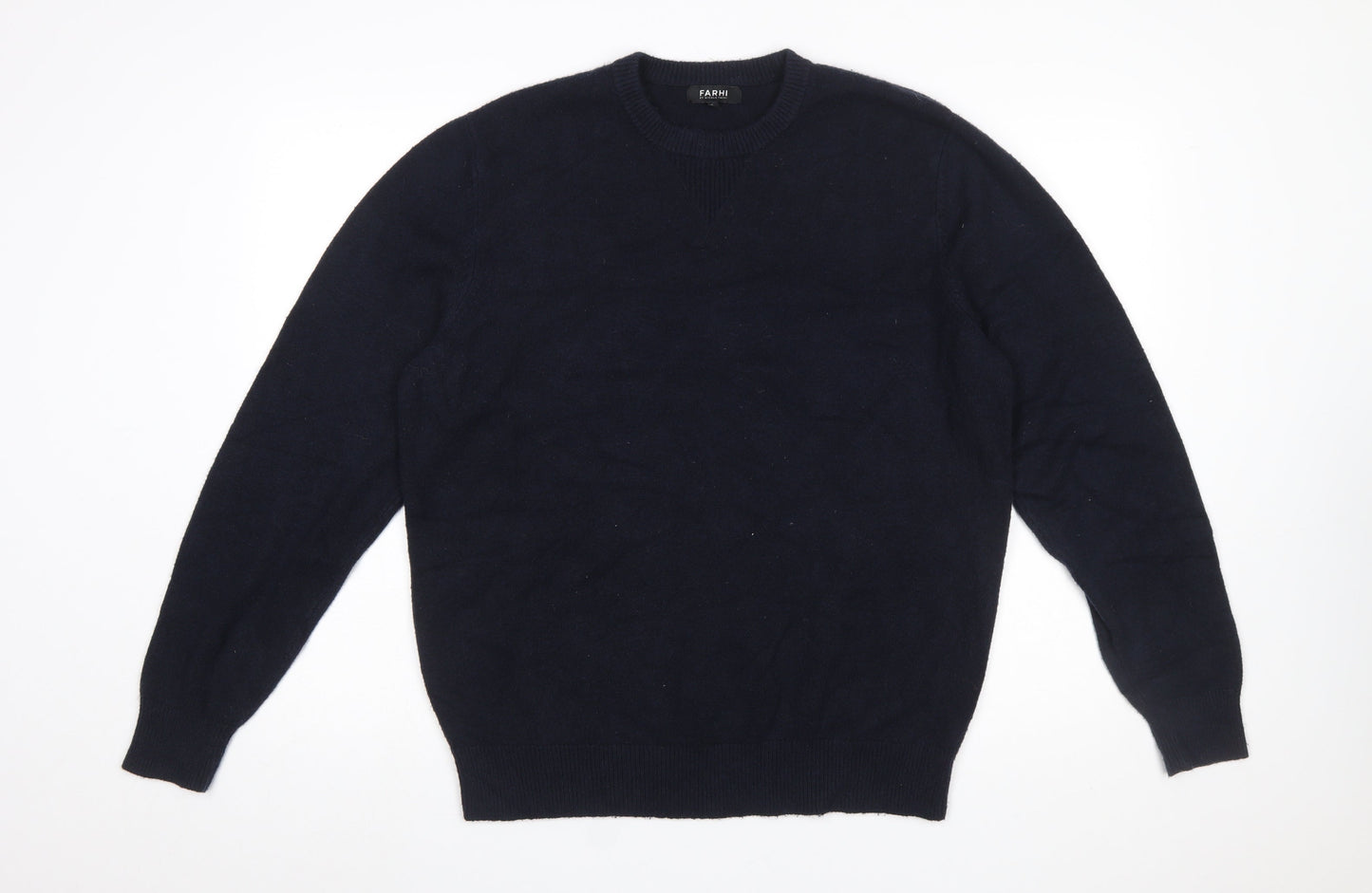 Farhi by Nicole Farhi Women's Black XL Wool Crew Neck Jumper