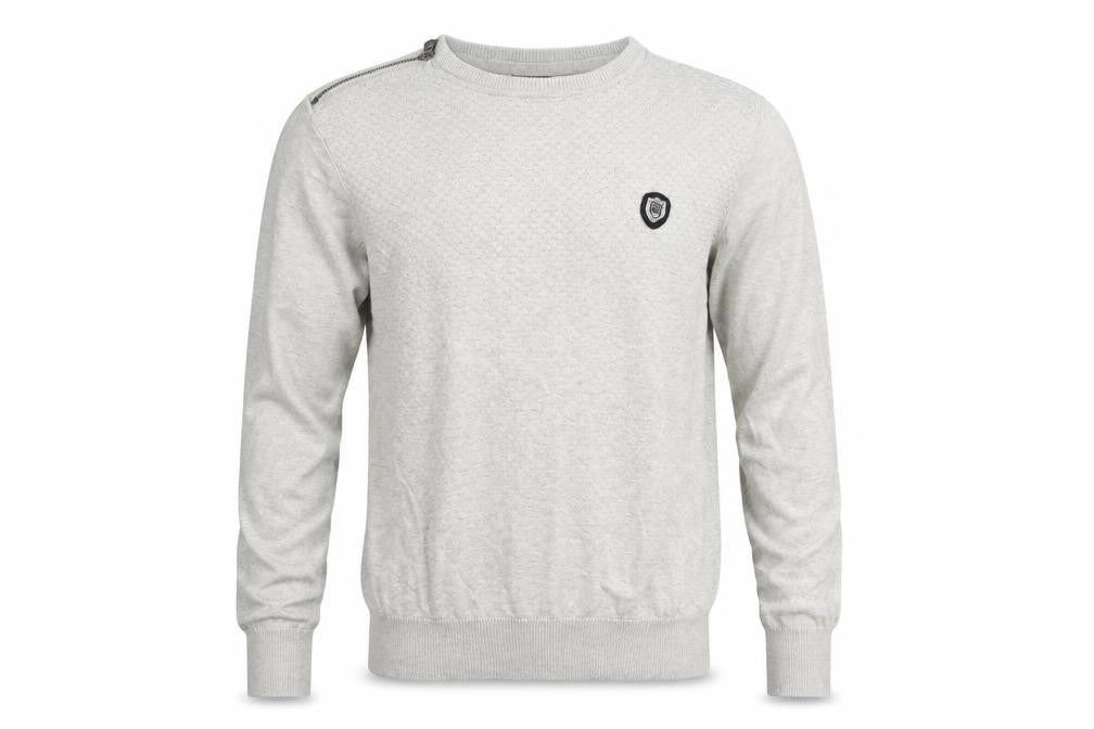 883 Police Men's Grey Cotton Crew Neck Pullover Jumper Medium
