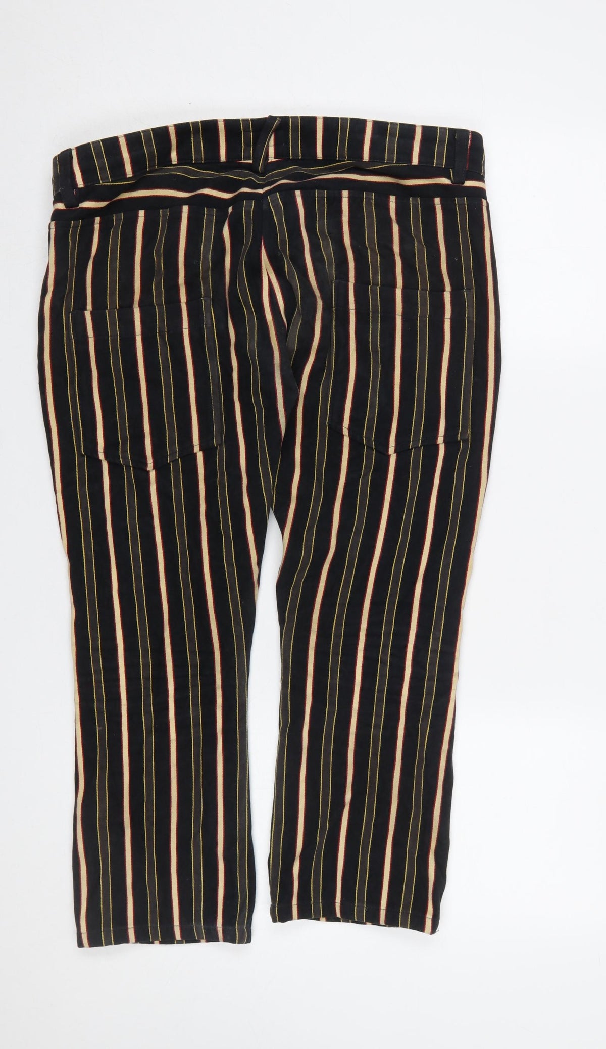 Paul Smith Women’s Multicoloured Striped Cotton Trousers Size 12